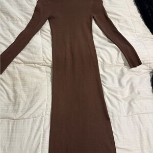 Dress Forum Chocolate Long Sleeve Dress